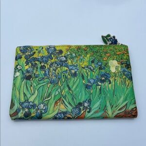Van Gogh Irises Zipper Wallet Cosmetic Bag